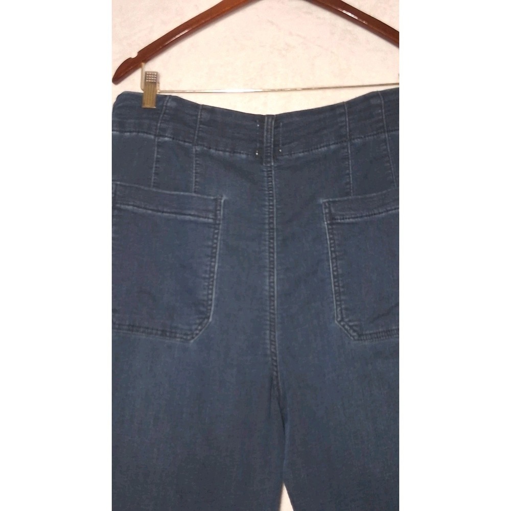 Anthropologie Maeve The Colette Pants Women's 31 Navy Wide Leg High Rise - Picture 5 of 10